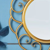Gold framed mirror